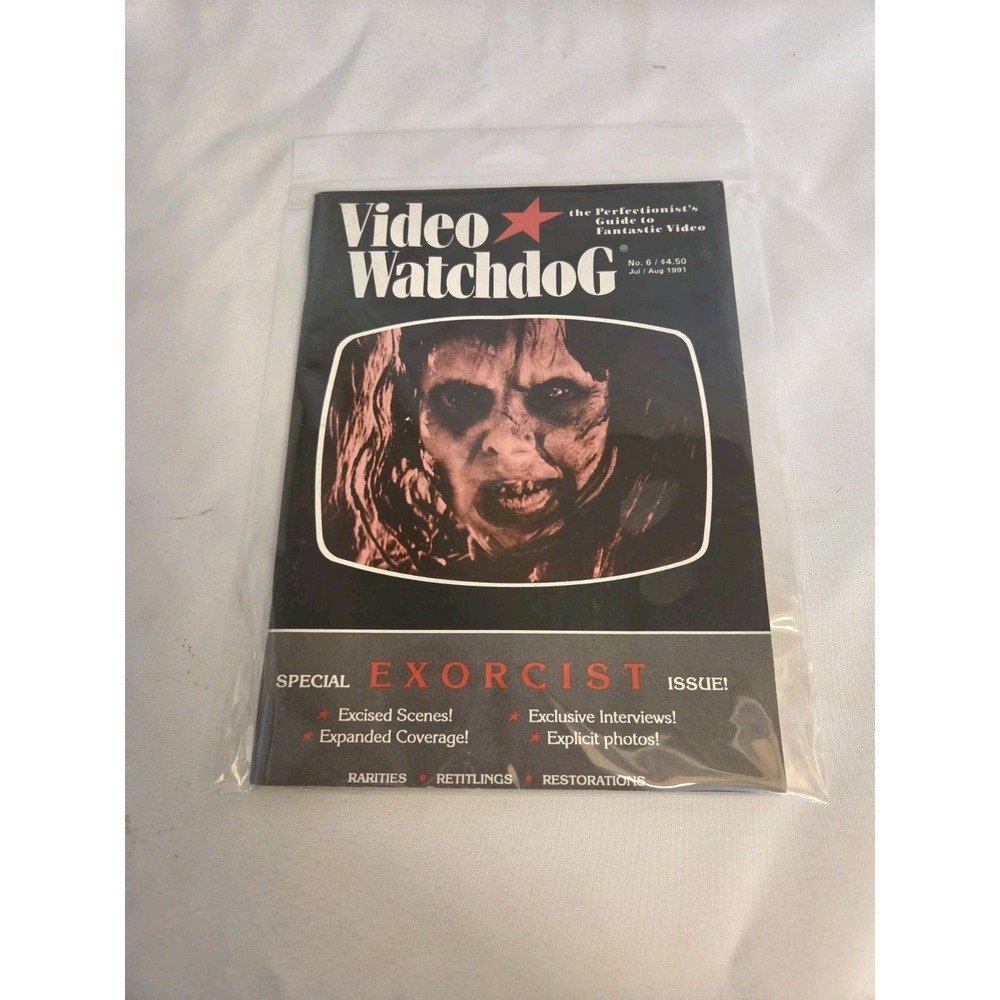 Video Watchdog #6 - The Exorcist Issue July/ Aug 1991 Magazine Horror RARE HTF